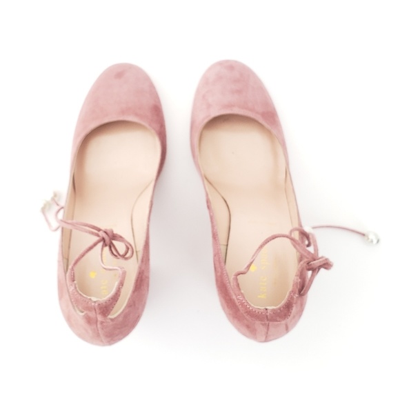 Kate Spade 7 Made in Italy Pink Suede High Heels - Picture 6 of 8